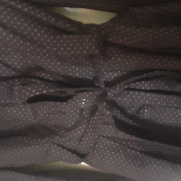 XXI Twist Polka Dot Full Button Down Dress Sz S - Picture 4 of 13